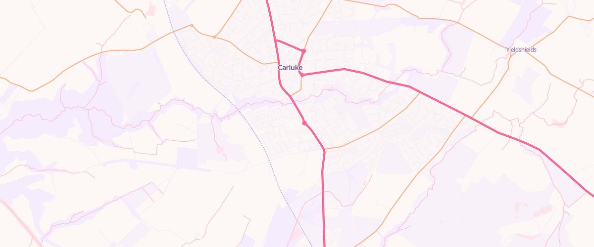 Map showing the location of Carluke Superstore Petrol Filling
