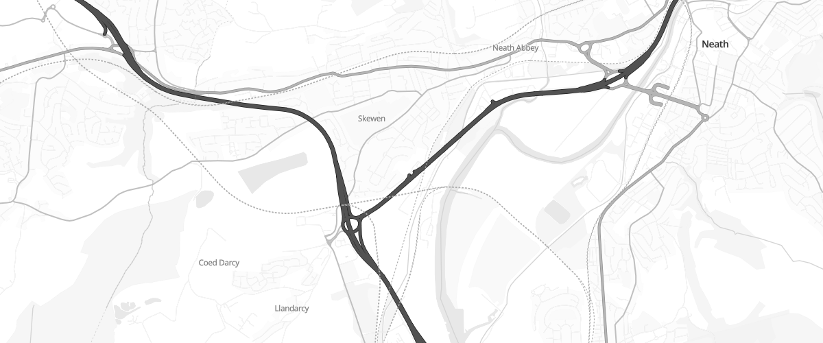 Map showing the location of Mfg Sgiwen