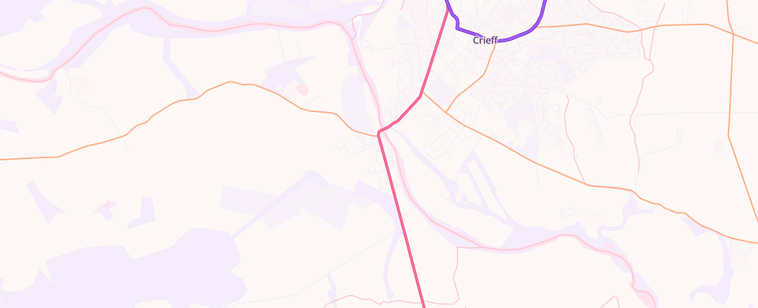 Map showing J & R Auto Services Ltd, Crieff