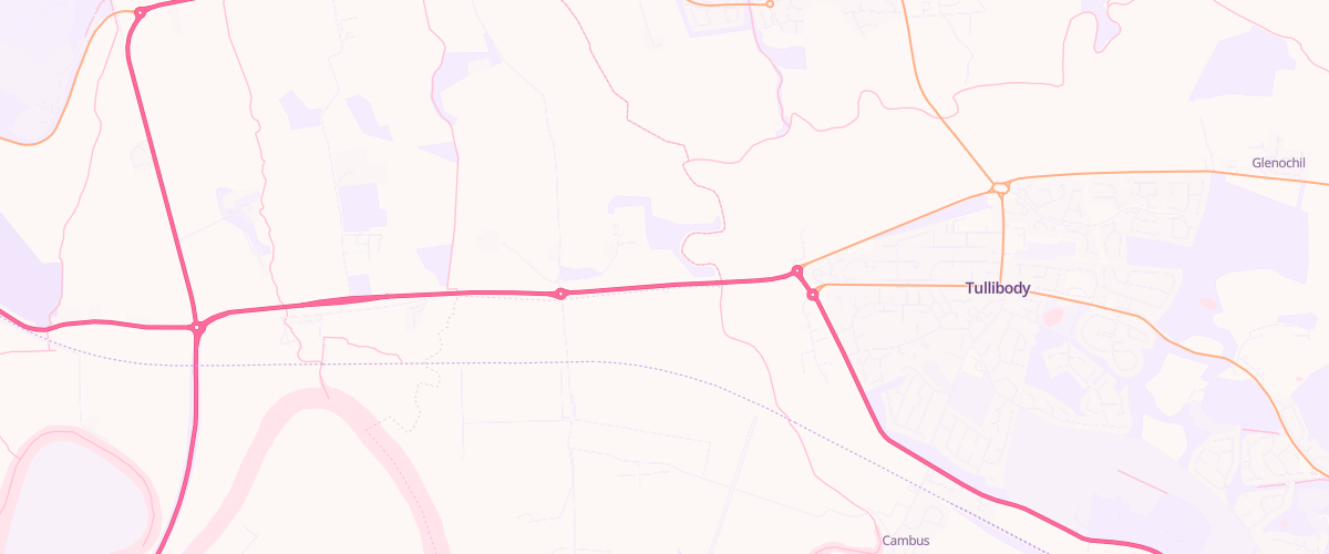 Map showing the location of Auld Brig Filling Station