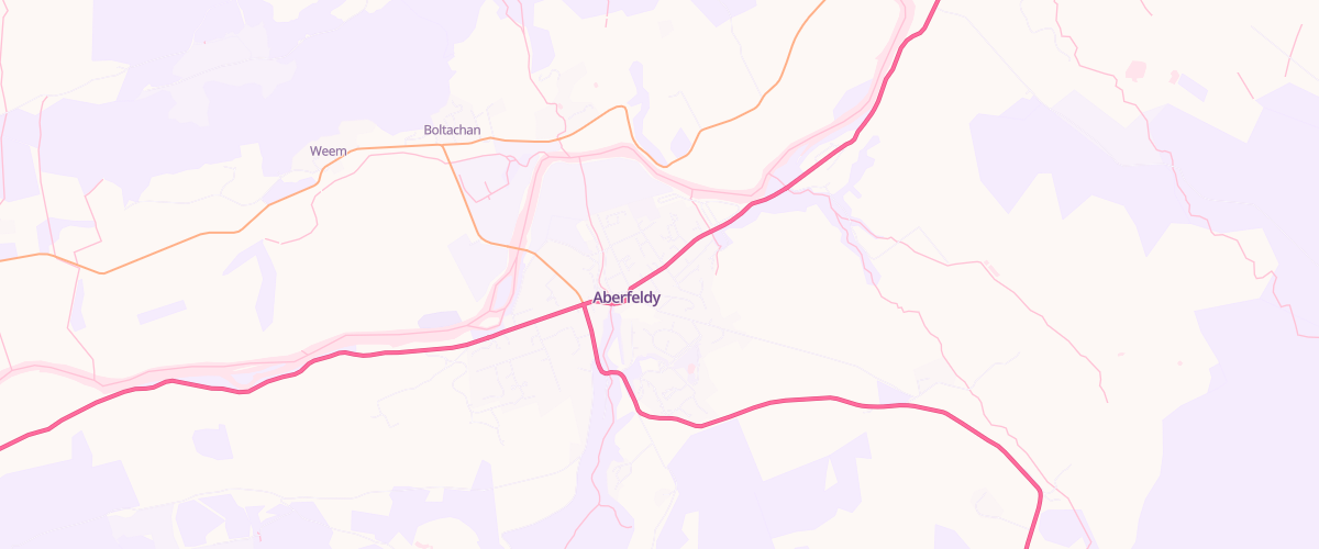 Map showing the location of Asda Aberfeldy Express Petrol