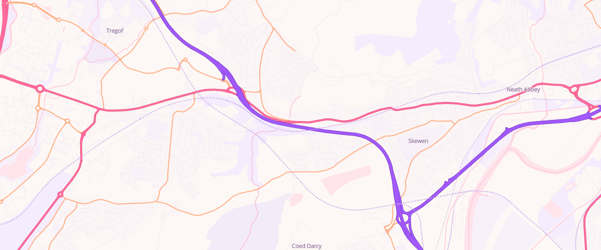 Map showing the location of Df Am Bevan Co