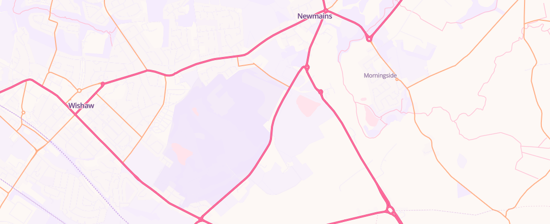 Map showing Cooper Bros, Wishaw