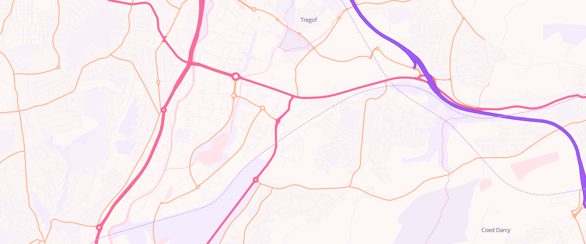 Map showing the location of Swansea Llansamlet Extra Petrol