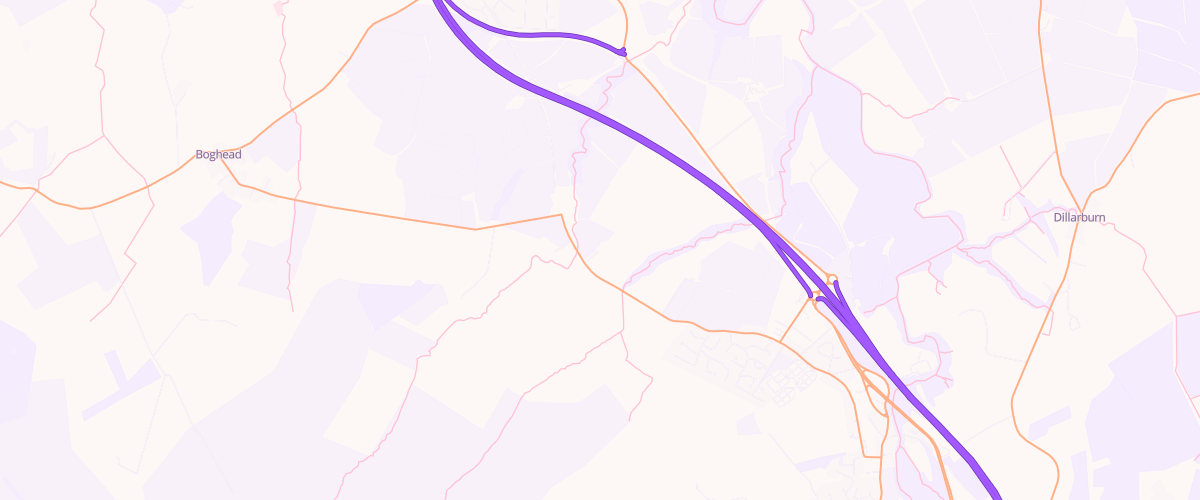 Map showing the location of Lesmahagow Superstore Petrol Filling