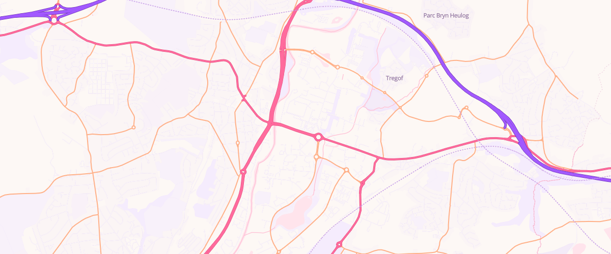 Map showing the location of Asda Swansea Superstore