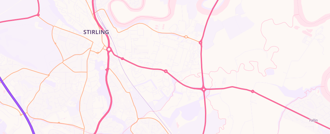 Map showing Stirling Autocentre, Stirling