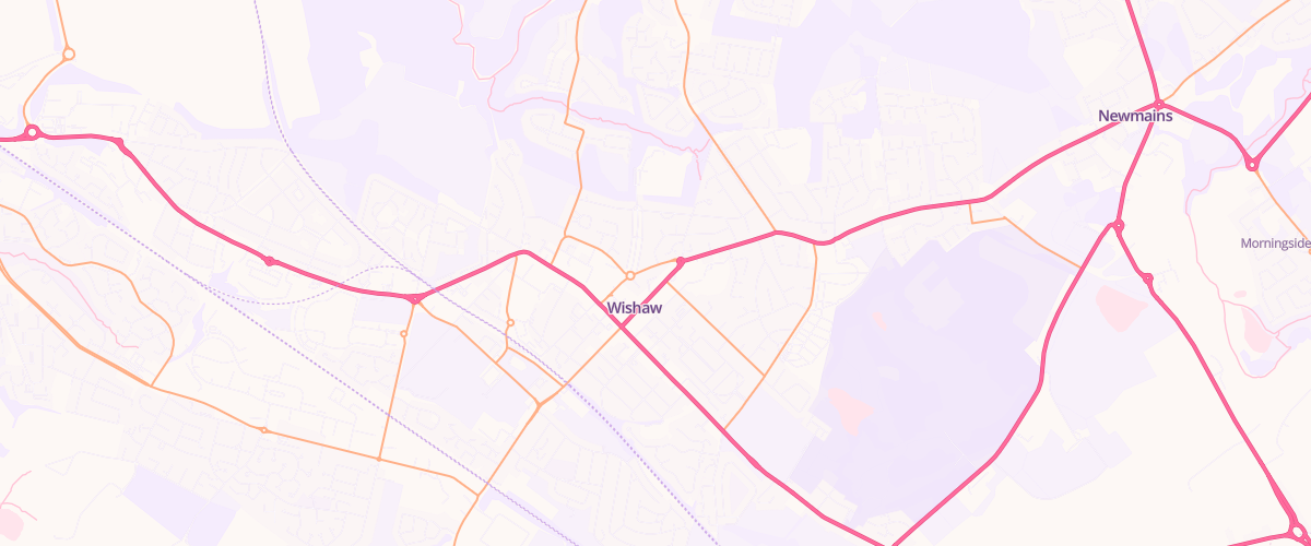 Map showing the location of Mfg Morrisons Wishaw