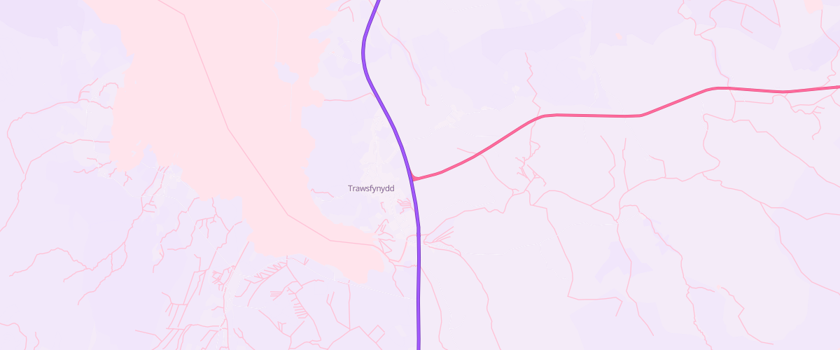 Map showing the location of Prysor Service Station Ltd