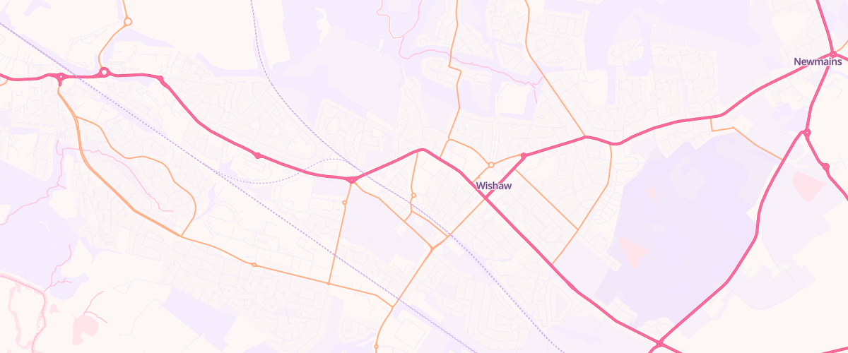 Map showing the location of Wishaw Belhaven Extra Petrol