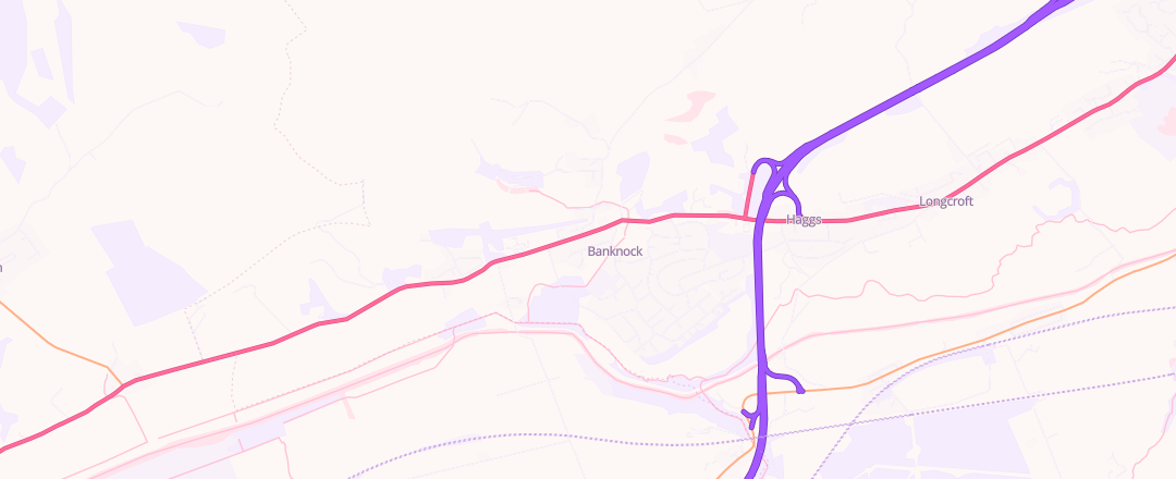 Map showing Central Mots, Banknock