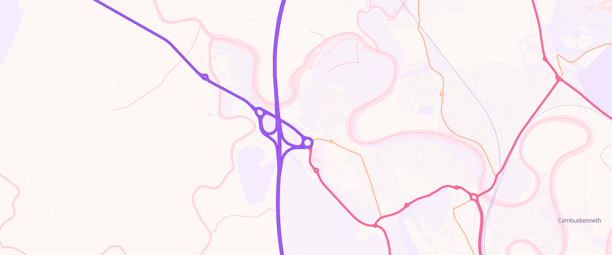 Map showing the location of Asda Kildean Stirling Express