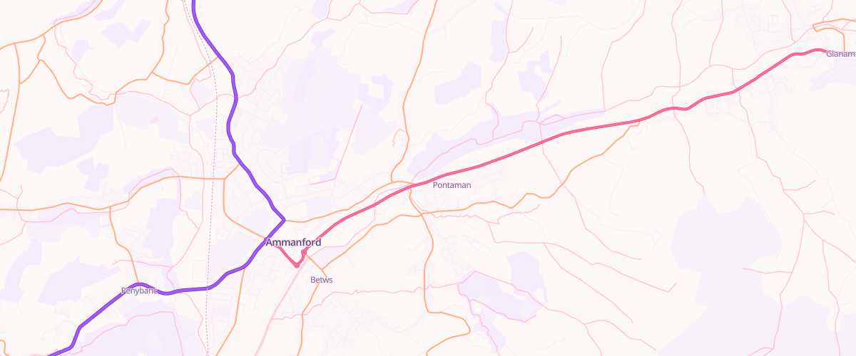 Map showing the location of Vst Pontamman Service Station