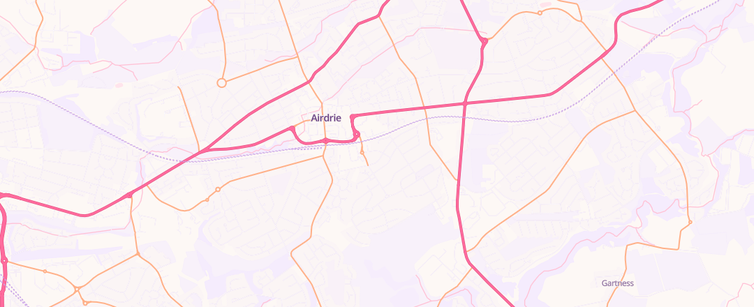 Map showing Halfords Autocentre, Airdrie