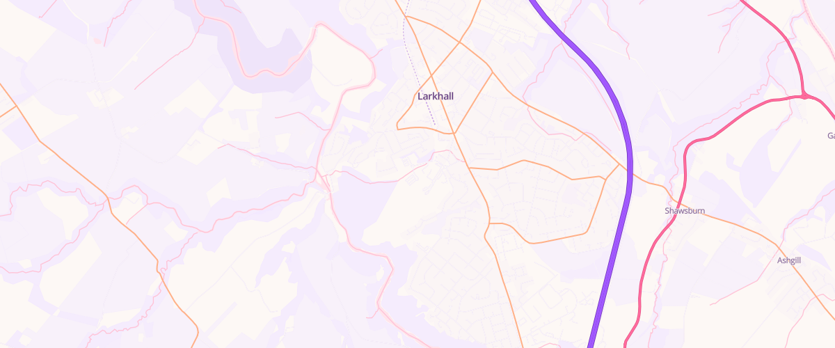 Map showing the location of Asda Larkhall Supermarket