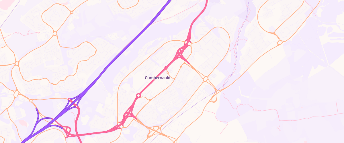 Map showing the location of Asda Cumbernauld Superstore