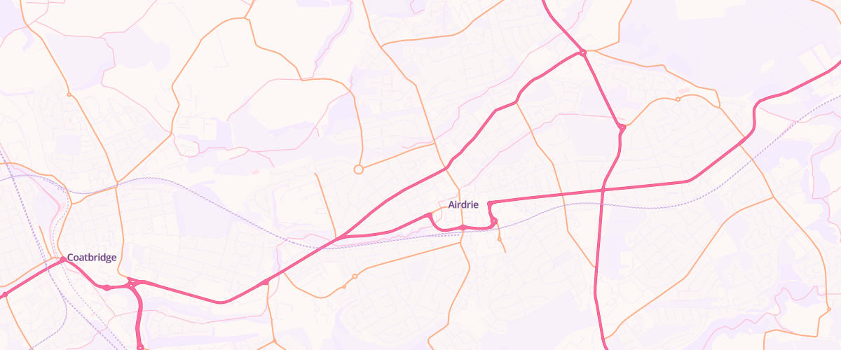 Map showing the location of Auld Cross Esso Express