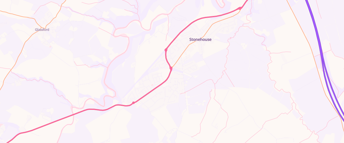 Map showing the location of Mfg Stonehouse