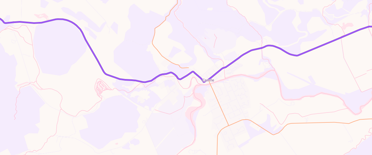 Map showing the location of Comrie Garage Ta Mgk