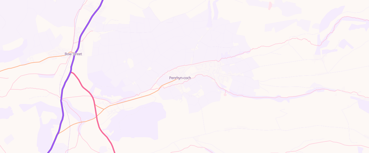 Map showing the location of Tymawr Filling Station