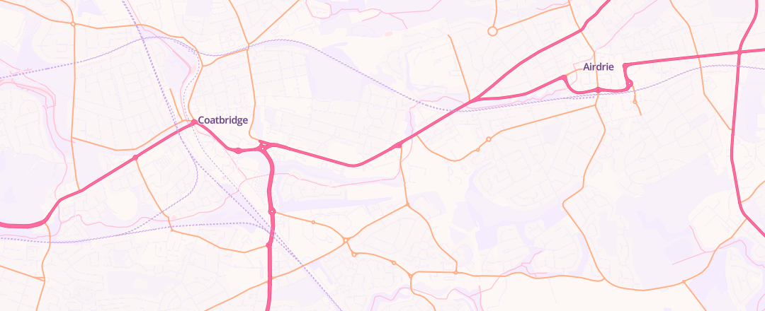 Map showing Kwik - Fit, Coatbridge