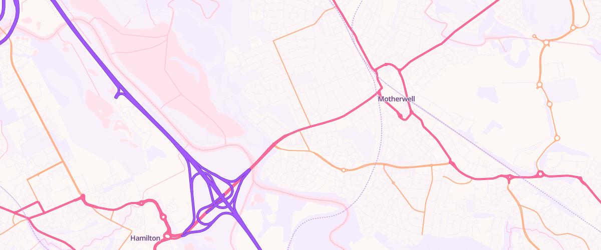 Map showing the location of Parks Jet Motherwell