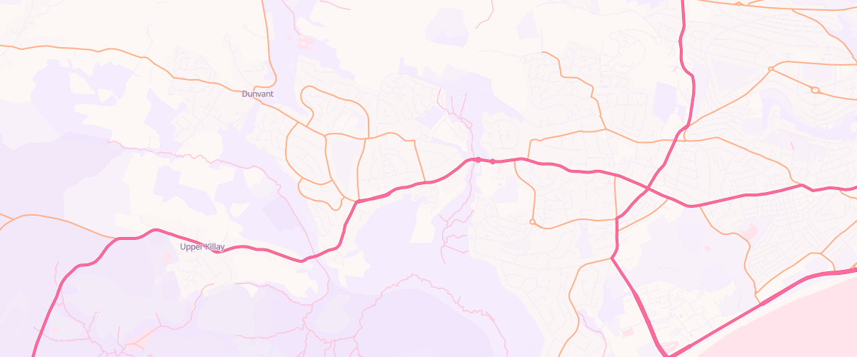 Map showing the location of Nts Killay Service Station