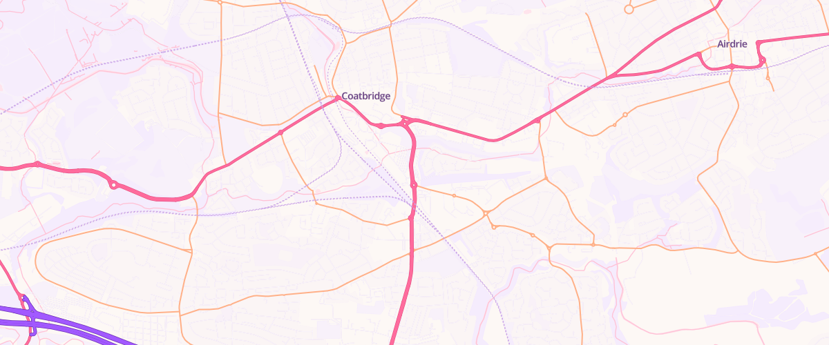 Map showing the location of Mfg Coatbridge