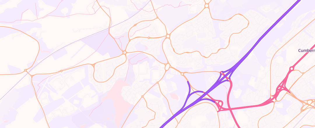 Map showing Craiglinn Mot Centre, Cumbernauld