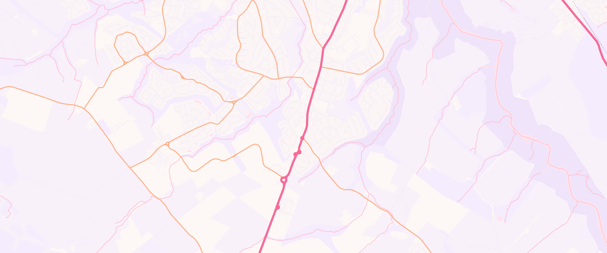 Map showing the location of Hamilton Service Station