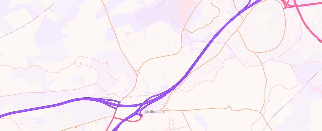 Map showing Castlecary Motor Company, Cumbernauld
