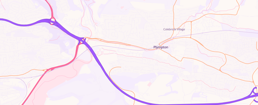Map showing Marshall Motors (sw) Limited, Plympton