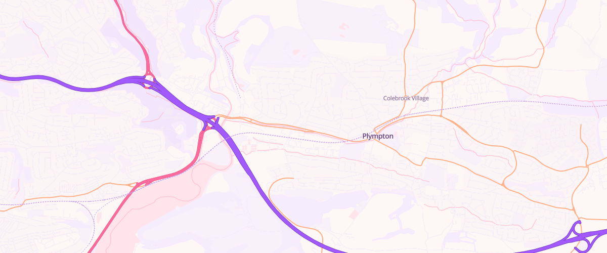 Map showing the location of Asda Plymouth Road Express