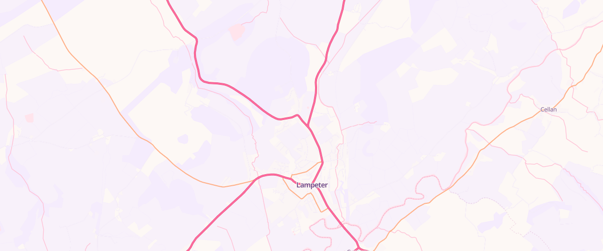 Map showing the location of D D Evans Sons