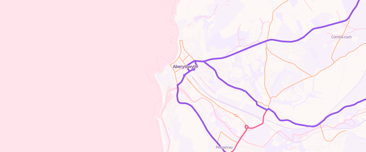 Map showing the location of Mill St Service Station
