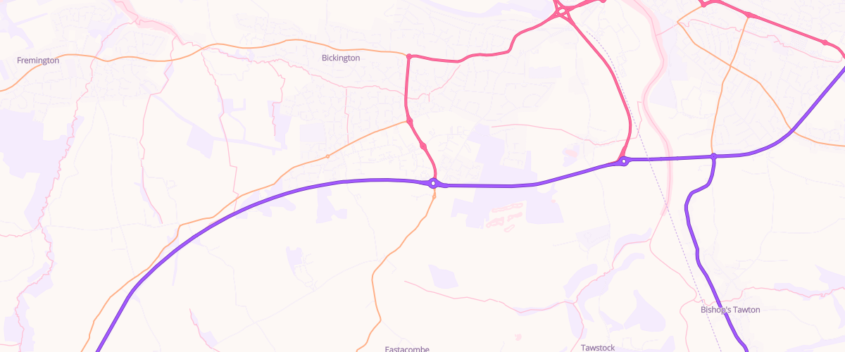 Map showing the location of Mfg Roundswell