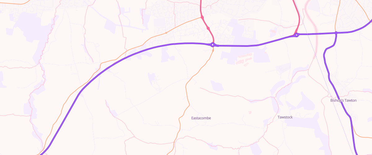 Map showing the location of Eg Barnstaple Pfs