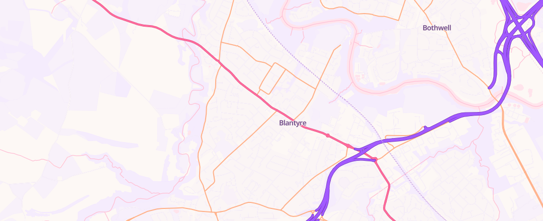 Map showing Roselea Filing Station, Blantyre
