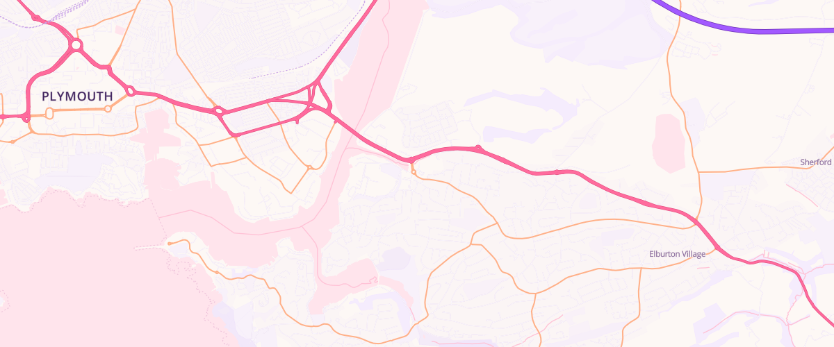 Map showing the location of Mfg Morrisons Plymstock