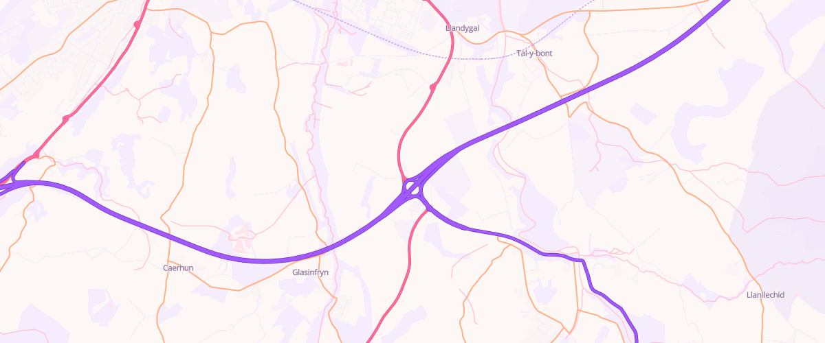 Map showing the location of Asda Bangor Express Petrol