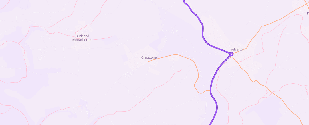 Map showing J Barton And Sons Motor Engineers, Yelverton