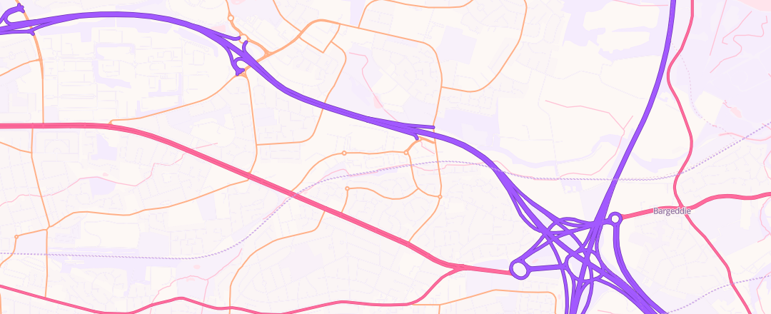 Map showing Contract Vehicle Fleet Services Limited, Glasgow
