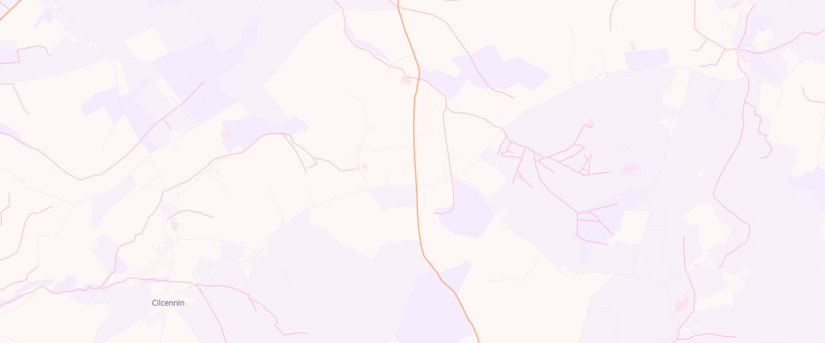 Map showing the location of Crossroads Garage