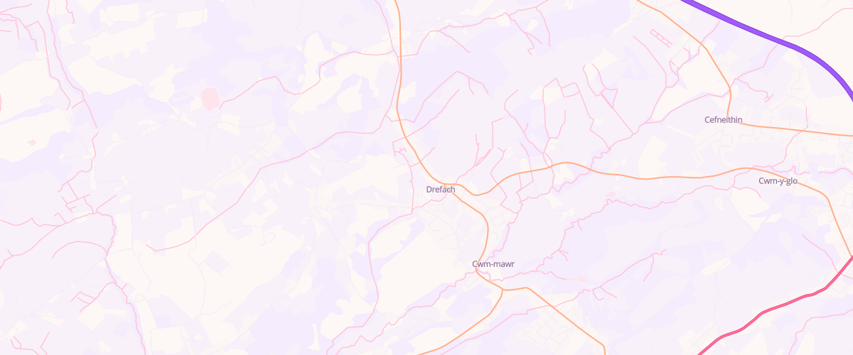 Map showing the location of Lewis Retail Drefach Ltd