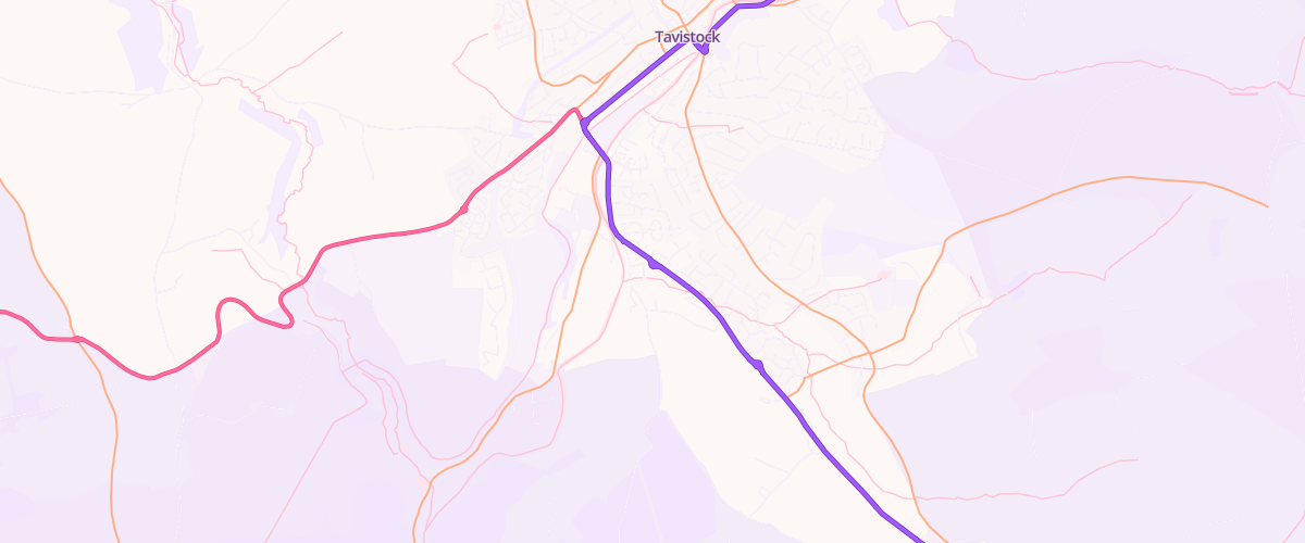 Map showing the location of Mfg Morrisons Tavistock