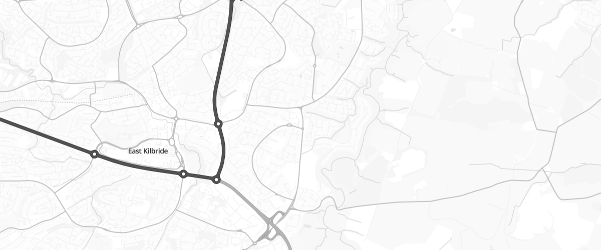 Map showing the location of Tgc East Kilbride