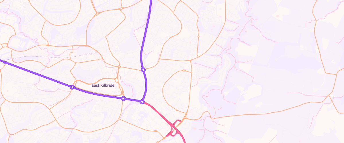 Map showing the location of Tgc East Kilbride