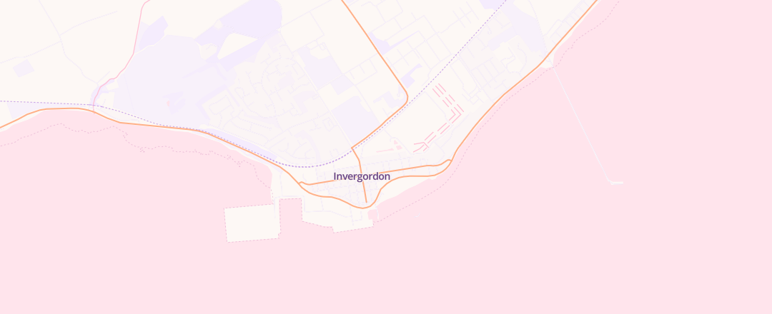 Map showing Joss Street Garage, Invergordon