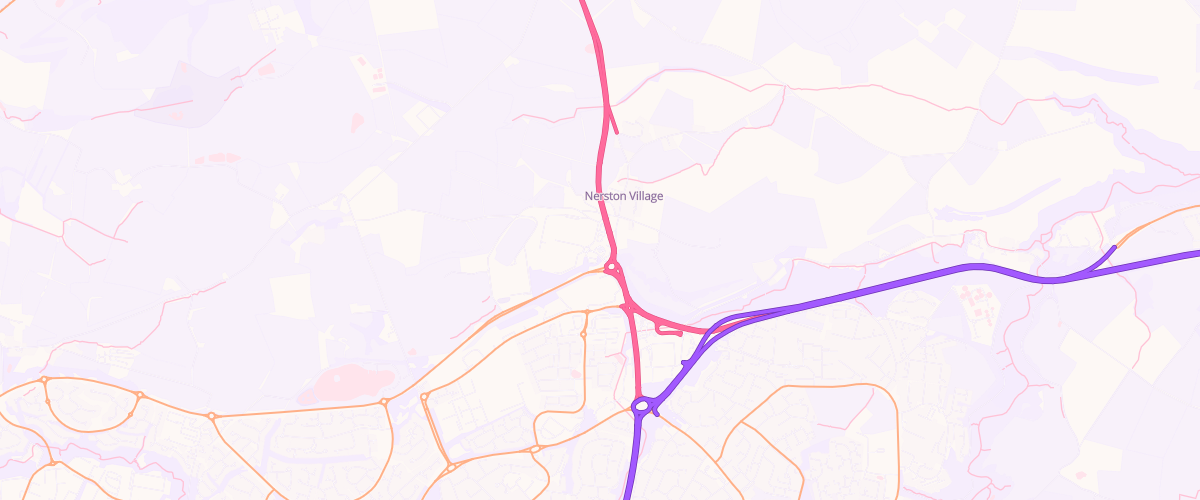 Map showing the location of Sainsburys East Kilbride