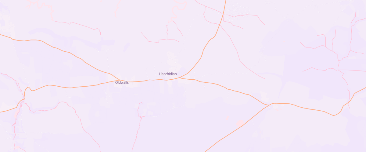 Map showing the location of Herons Way Service Station